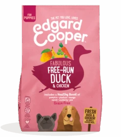 Edgard & Cooper Puppy Met Eend & Kip 12kg