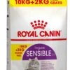 Royal Canin Sensible Kattenvoer 10kg + 2kg Gratis