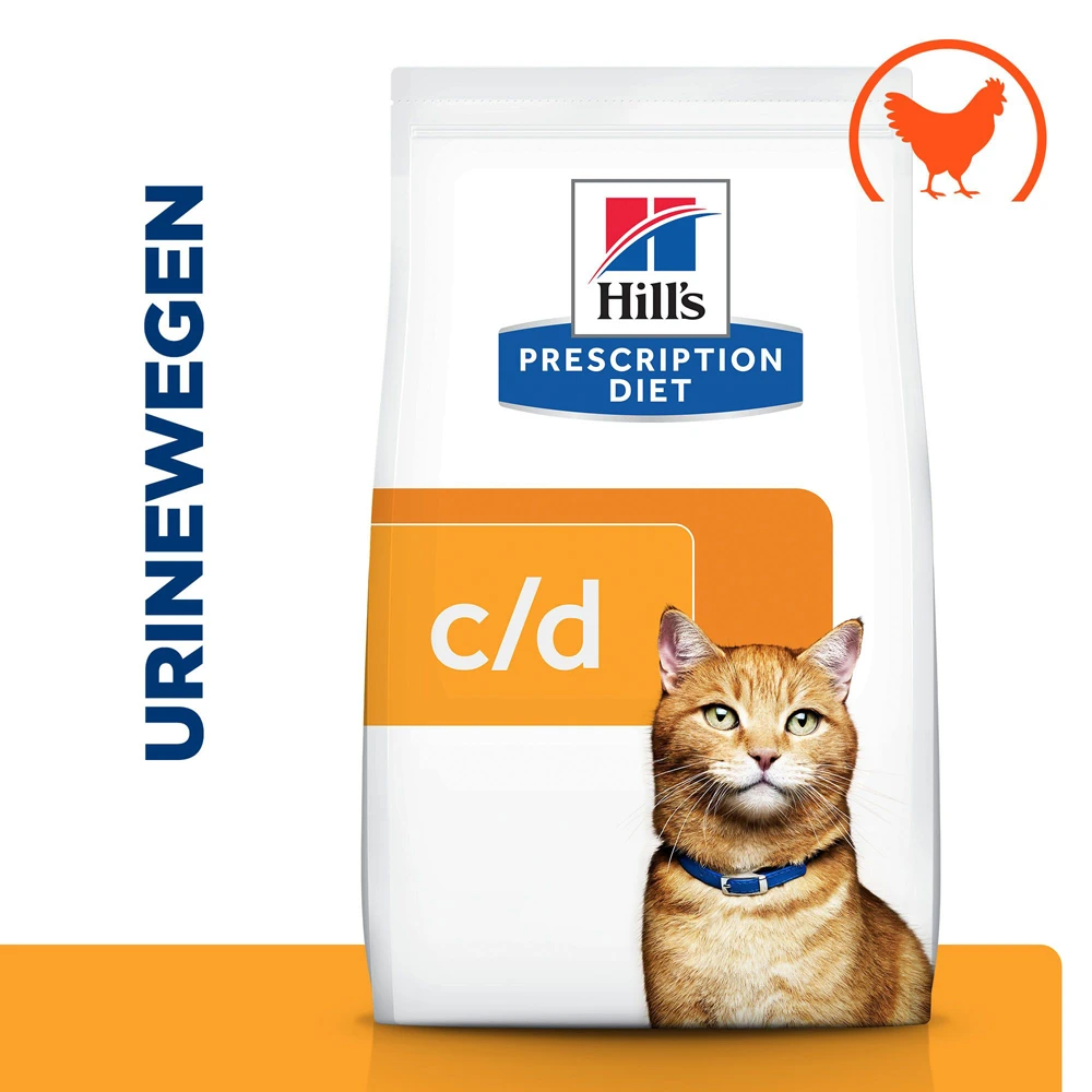 Hill's Prescription Diet C/d Multicare Urinary Care Kattenvoer Met Kip 3kg 2 Hill's Prescription Diet C/d Multicare Urinary Care Kattenvoer Met Kip 3kg - Afbeelding 2