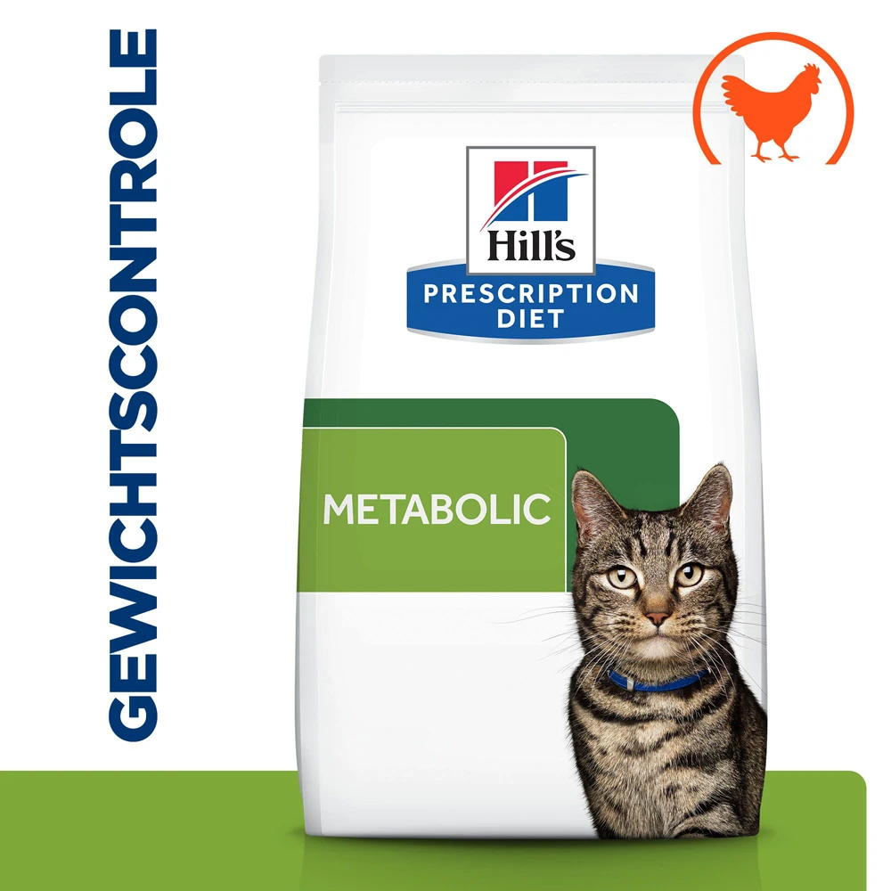 Hill's Prescription Diet Metabolic Weight Management Kattenvoer Met Kip 3kg 2 Hill's Prescription Diet Metabolic Weight Management Kattenvoer Met Kip 3kg - Afbeelding 2