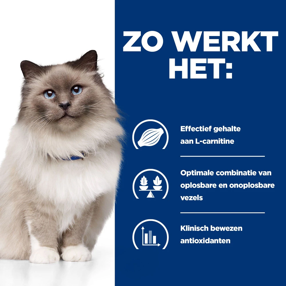 Hill's Prescription Diet R/d Weight Reduction Kattenvoer Met Kip 3kg 3 Hill's Prescription Diet R/d Weight Reduction Kattenvoer Met Kip 3kg - Afbeelding 3