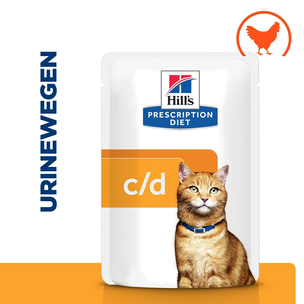 Hill's Hill’s Prescription Diet C/D – Kattenvoer Met Kip – Maaltijdzakjes 12x85g 2 Hill's Hill’s Prescription Diet C/D – Kattenvoer Met Kip – Maaltijdzakjes 12x85g - Afbeelding 2