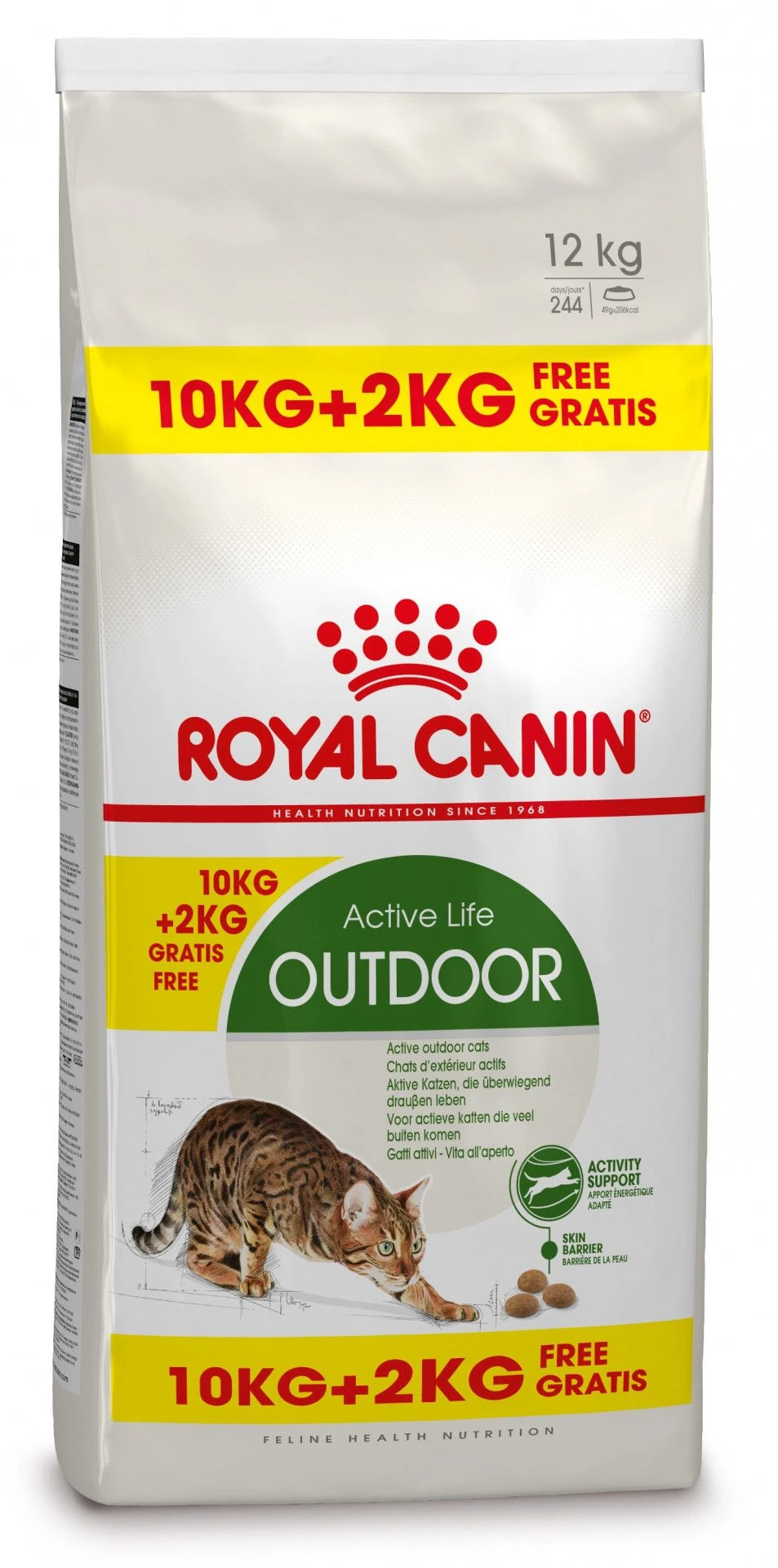 Royal Canin Outdoor Kattenvoer 10kg + 2kg Gratis 1 Royal Canin Outdoor Kattenvoer 10kg + 2kg Gratis