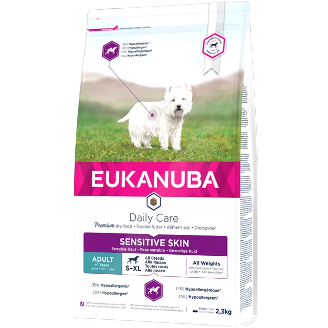 Eukanuba Daily Care Sensitive Skin – Hondenvoer – 12kg 1 Eukanuba Daily Care Sensitive Skin – Hondenvoer – 12kg
